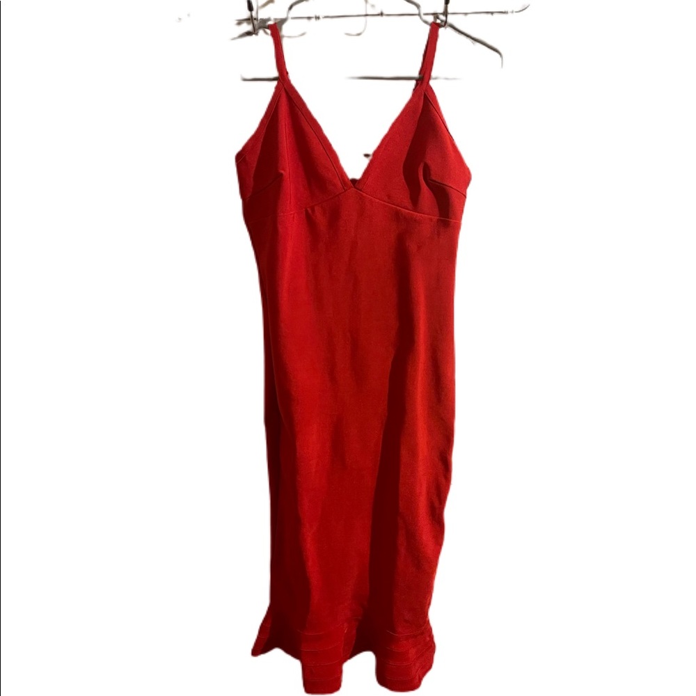 Red bandage bodycon dress